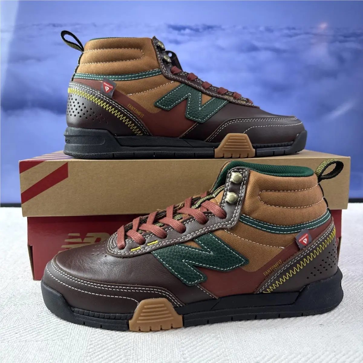 NB Numeric 440 v2 Trail High Brown / Green Shoes Size 7.5M 9W New Balance