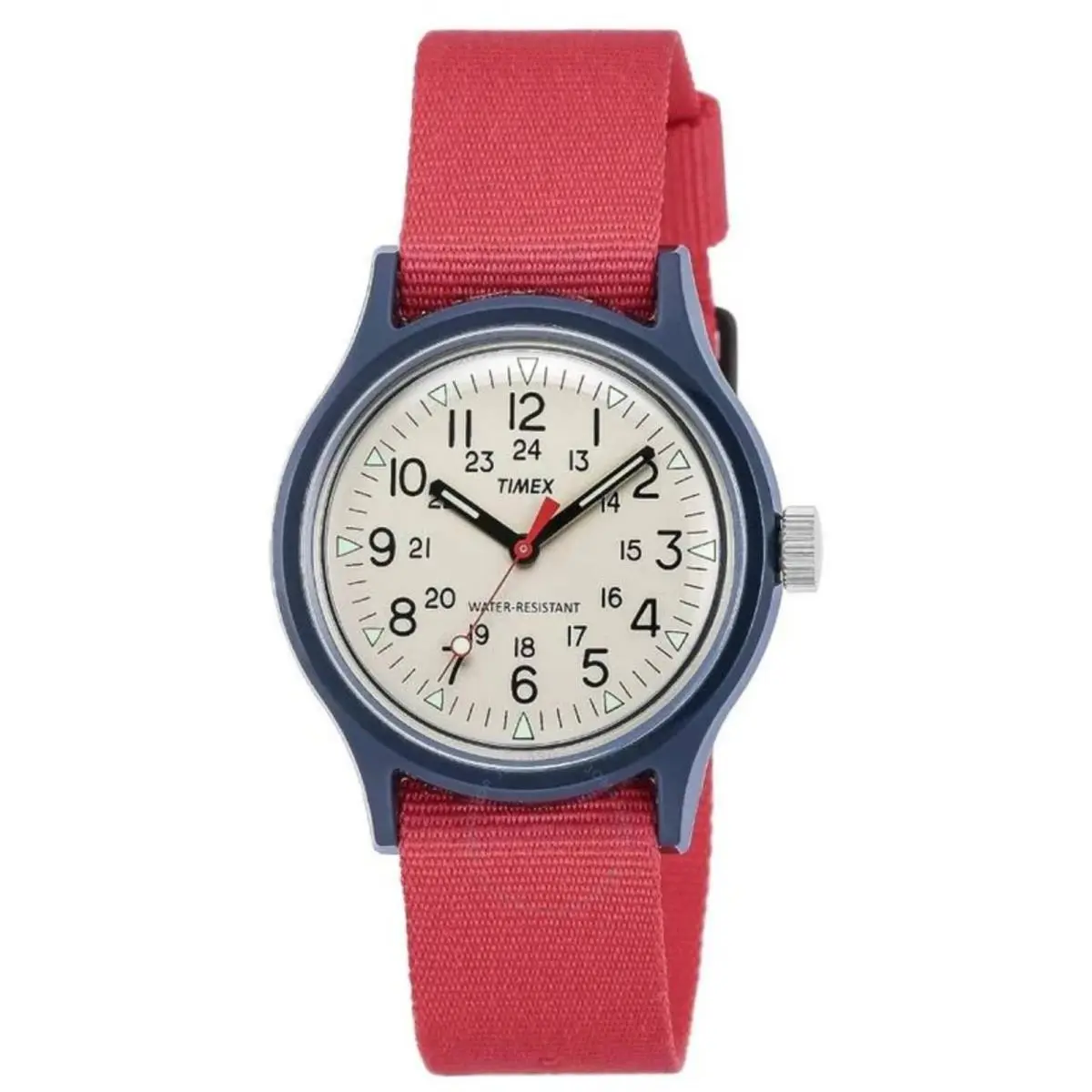 Unisex Watch Camper Quartz Blue Resin Case Cream Dial Strap TW2R78100JP by Timex