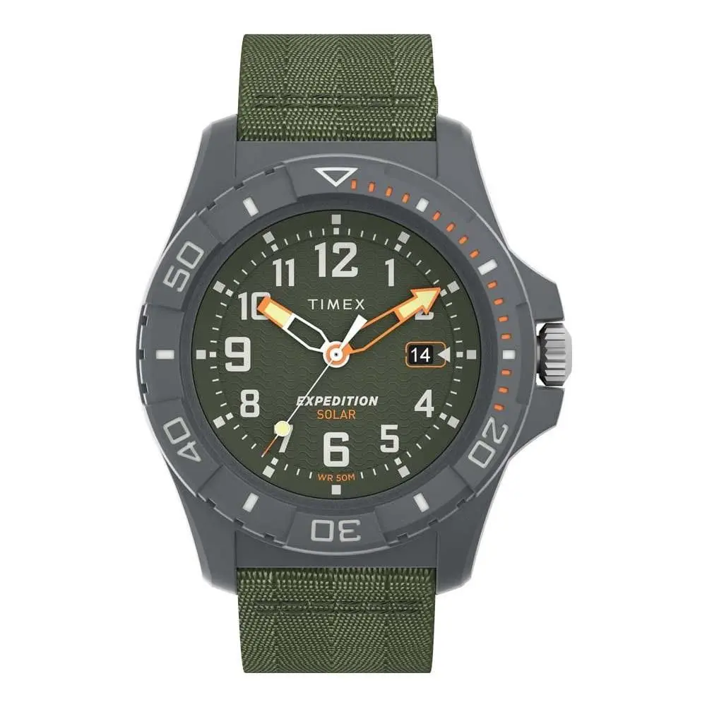 Men`s Expedition North Freedive Ocean 46mm Watch - Green Green/green by Timex