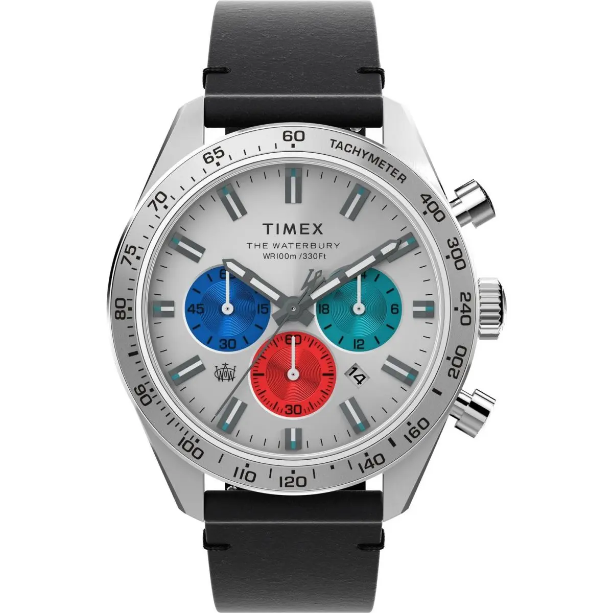 Timex Men`s Waterbury Chronograph 41mm Watch - Black/stainless Steel/silver