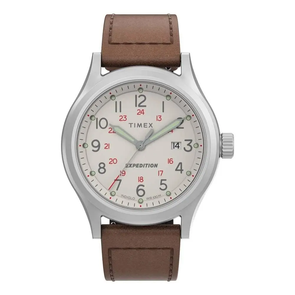Men`s Expedition Sierra 41mm Watch – Natural One Size Brown/natural by Timex