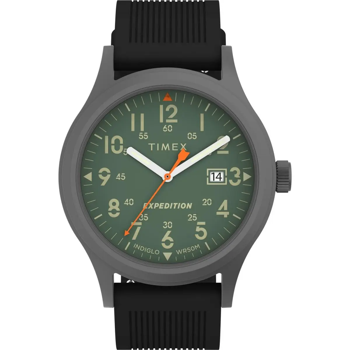 Men`s Expedition Scout 40mm Watch - Black Strap Black/green/gunmetal by Timex