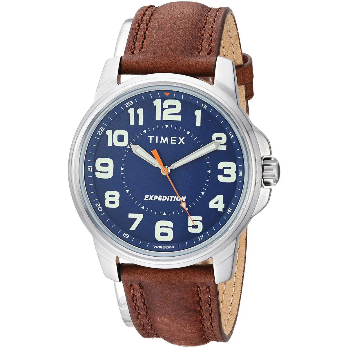 Men`s TW4B16000 Expedition Field 40 mm Brown/blue/silver-tone by Timex