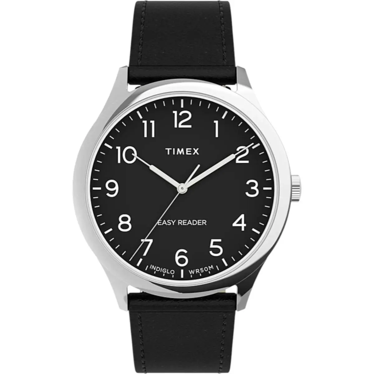 Easy Reader Main Line Quartz Black Dial Men`s Watch TW2U22300 by Timex