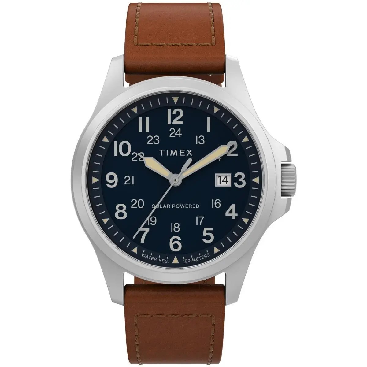 Men`s Expedition North Field Post Solar 41mm One Size Brown/blue by Timex
