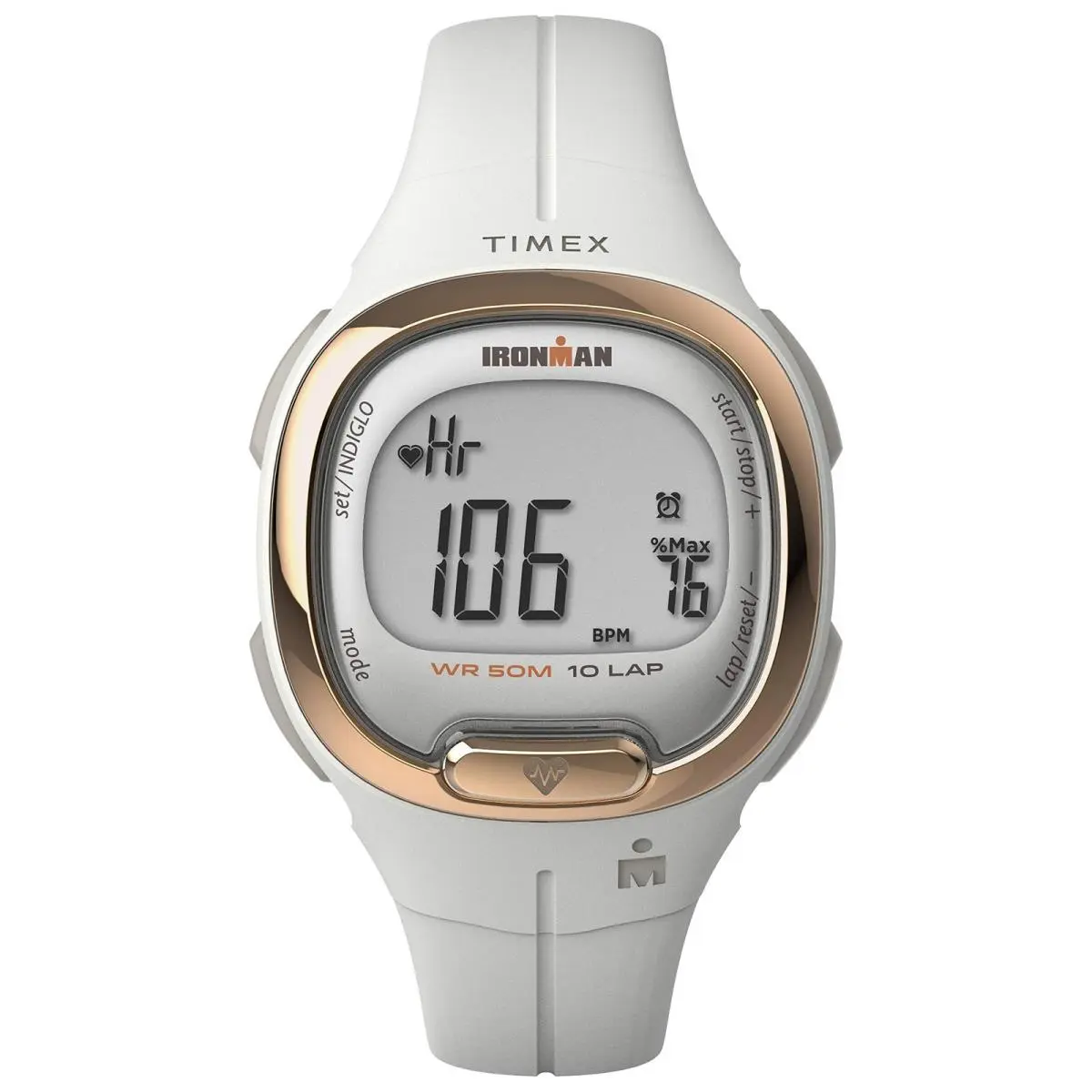 Ironman Transit Watch with Activity Tracking 33mm White/rose Gold-tone by Timex