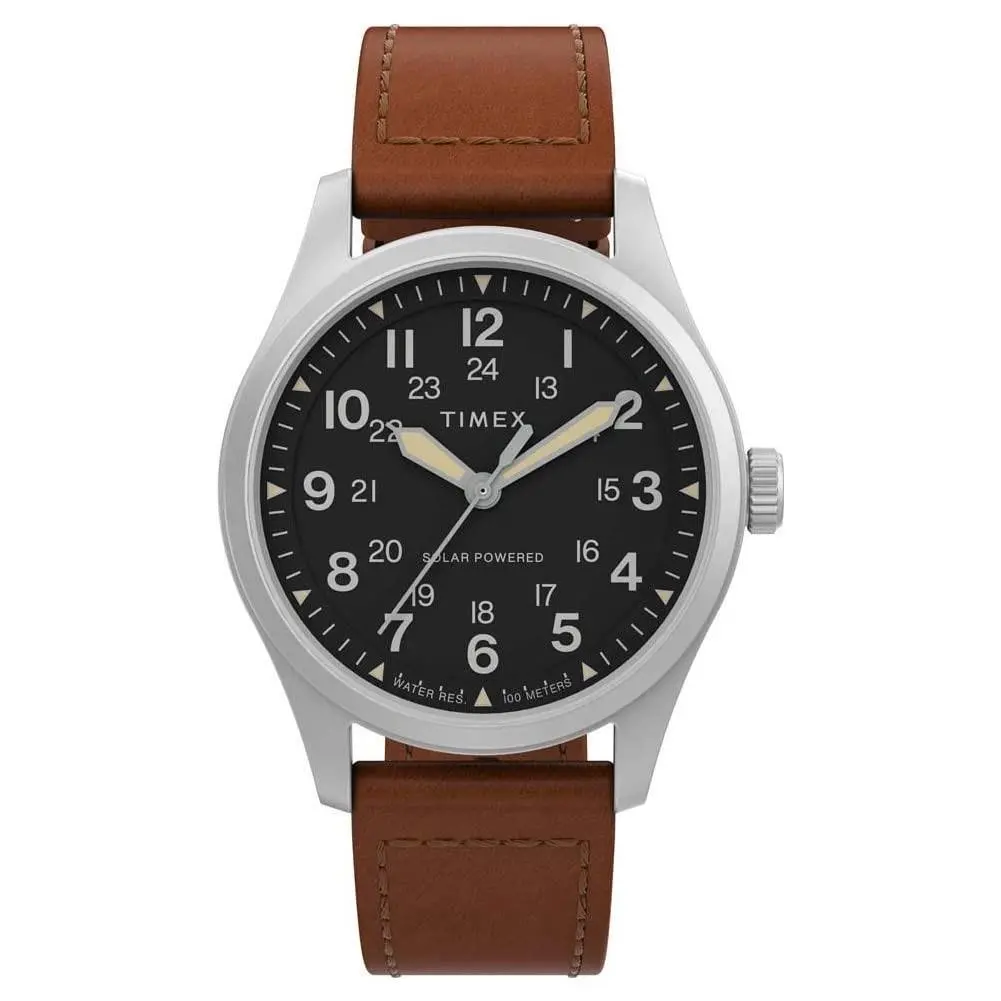 Men`s Expedition North Field Post Solar 36mm One Size Brown/black by Timex