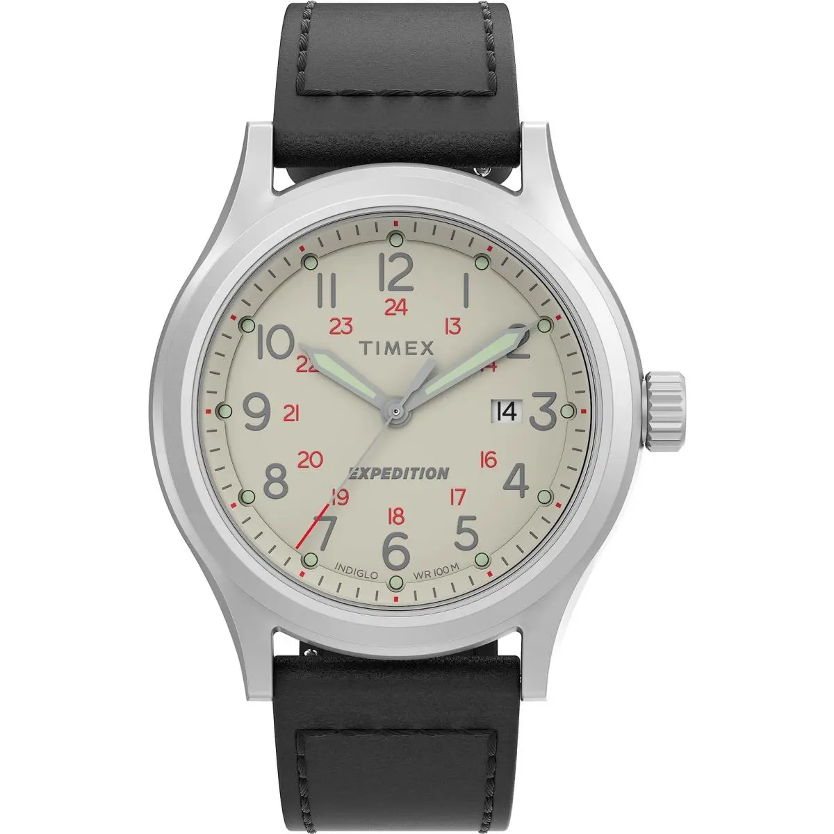 Men`s Expedition North Sierra 40mm Watch - Black/cream/stainless Steel by Timex