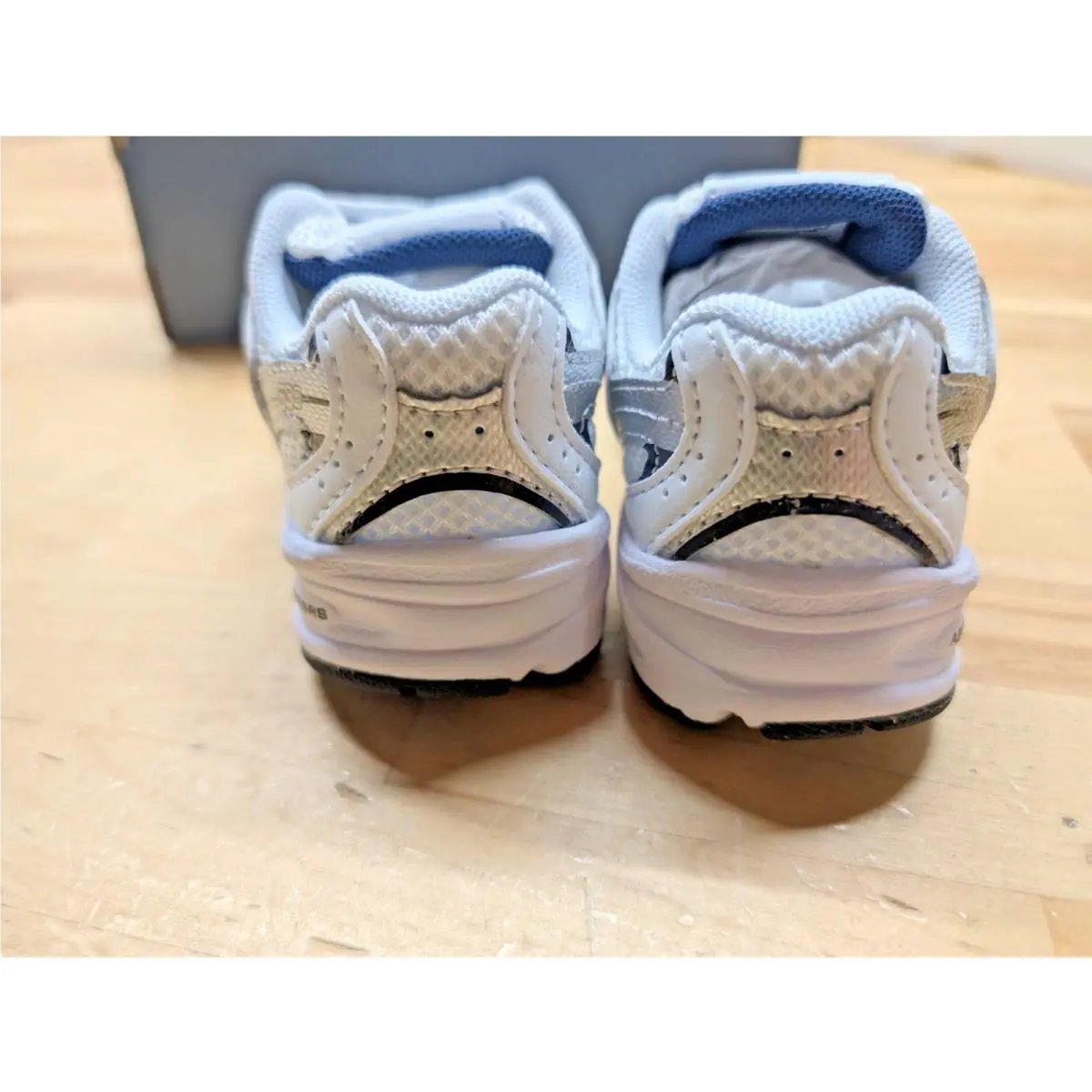 New Balance shoes - New Balance 530 Bungee - Bungee - IZ530SB1 - White, natural indigo, and silver metallic (UPC: 196652590713) 5