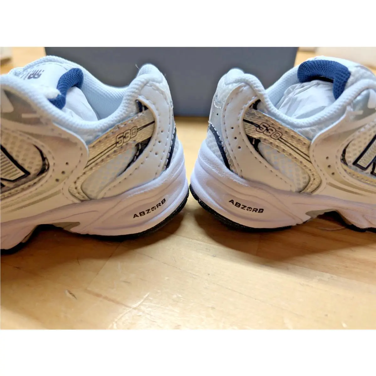 New Balance shoes - New Balance 530 Bungee - Bungee - IZ530SB1 - White, natural indigo, and silver metallic (UPC: 196652590713) 6