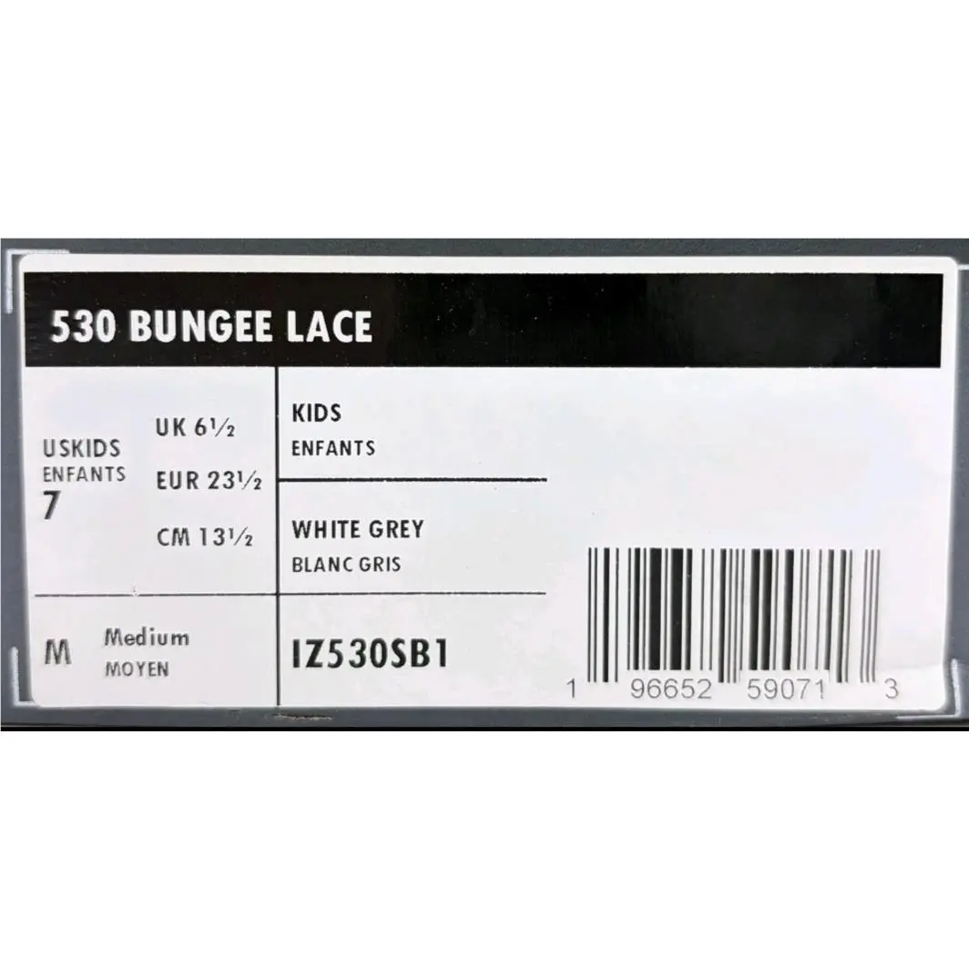 New Balance shoes - New Balance 530 Bungee - Bungee - IZ530SB1 - White, natural indigo, and silver metallic (UPC: 196652590713) 8