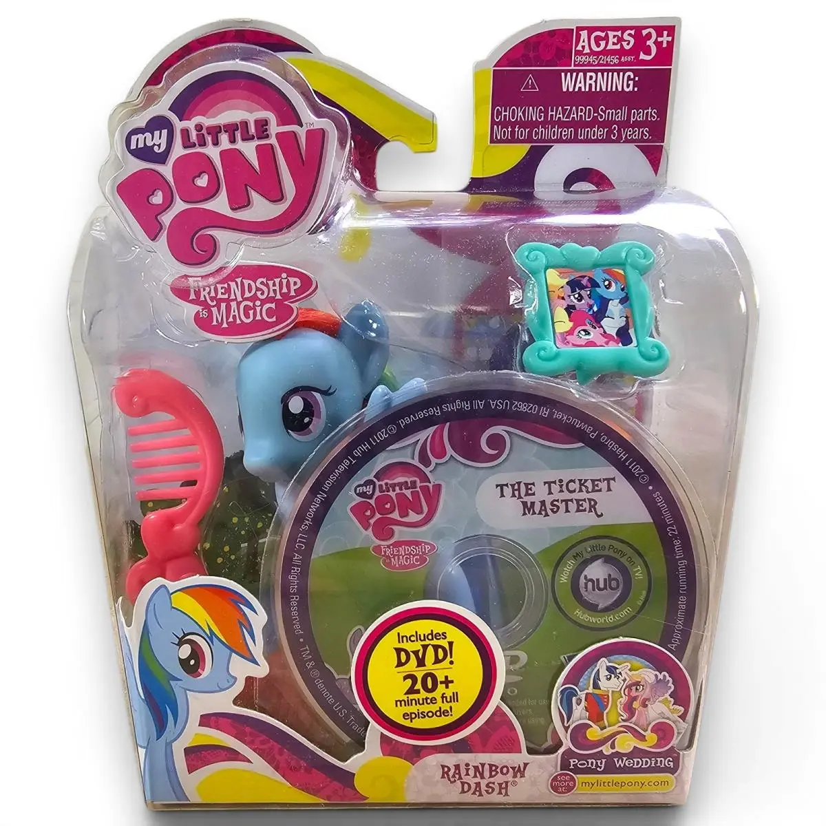 Hasbro My Little Pony Rainbow Dash Pony Wedding G4 Brushable w/ Dvd Mlp 2011