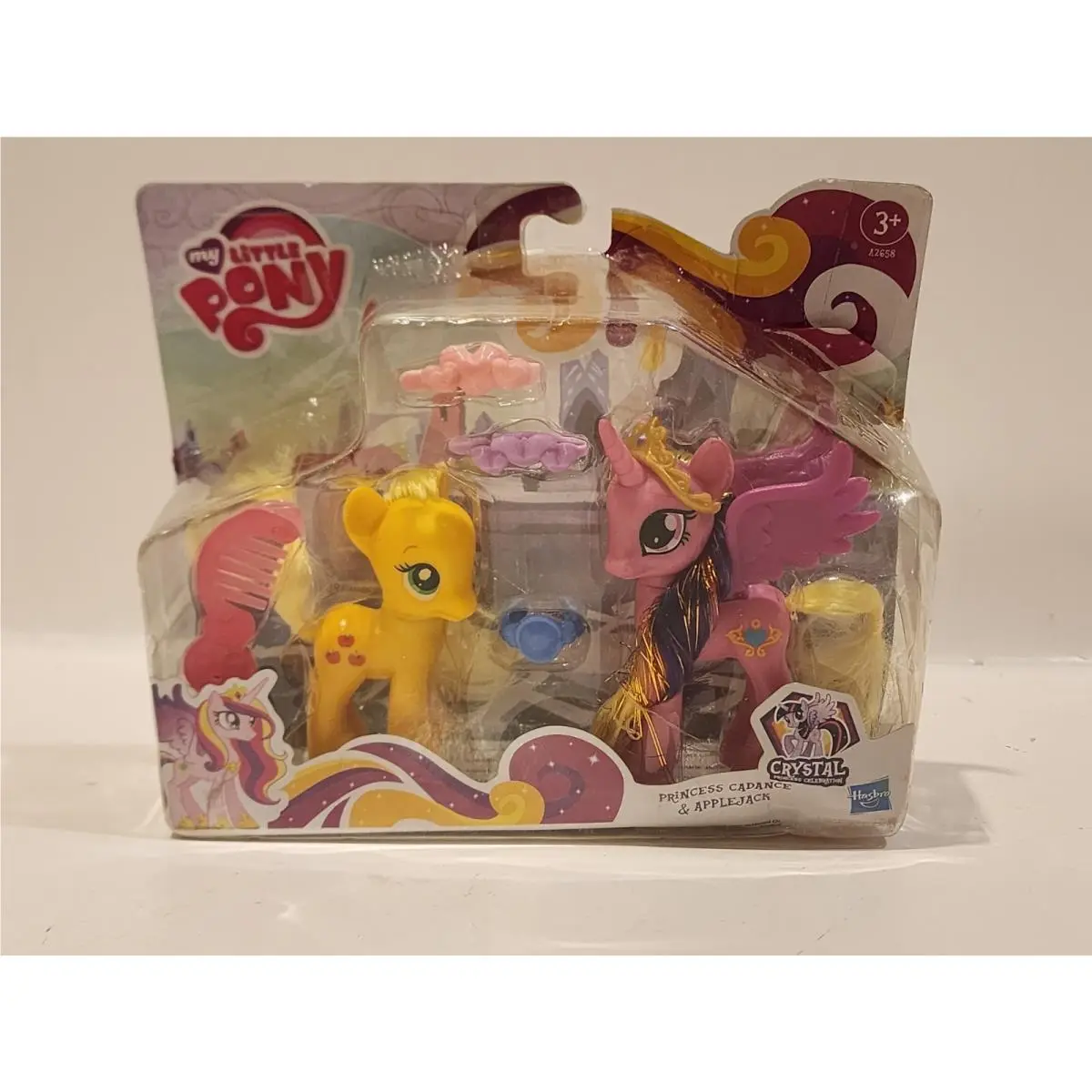 My Little Pony Princess Cadance Applejack Figures - Pink Yellow 2013