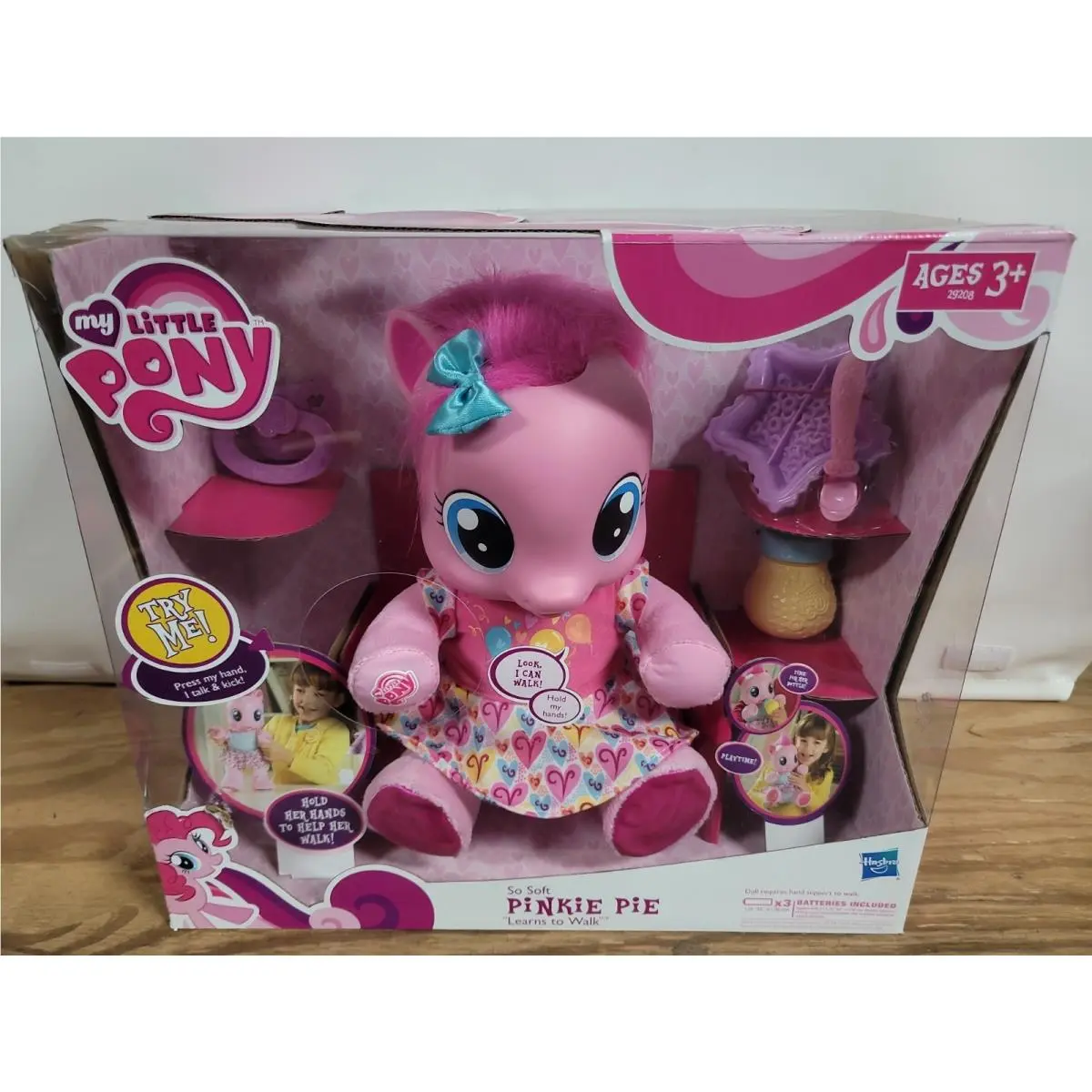My Little Pony So Soft Learns to Walk Pinkie Pie Talking Walking Baby