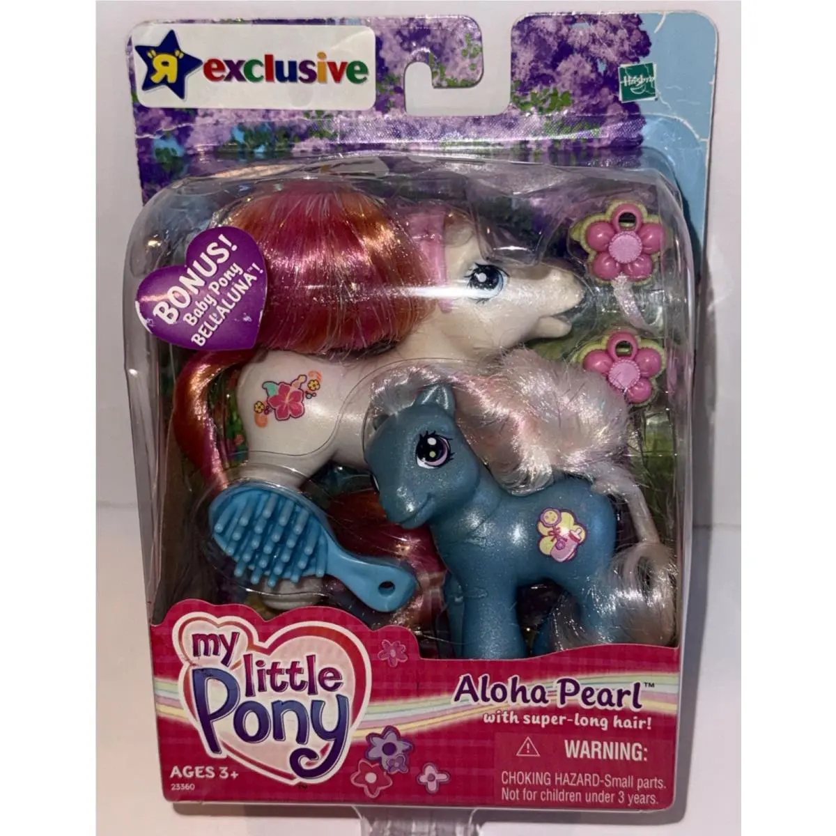 My Little Pony Aloha Pearl Baby Pony Bellaluna Super Long Hair White Blue