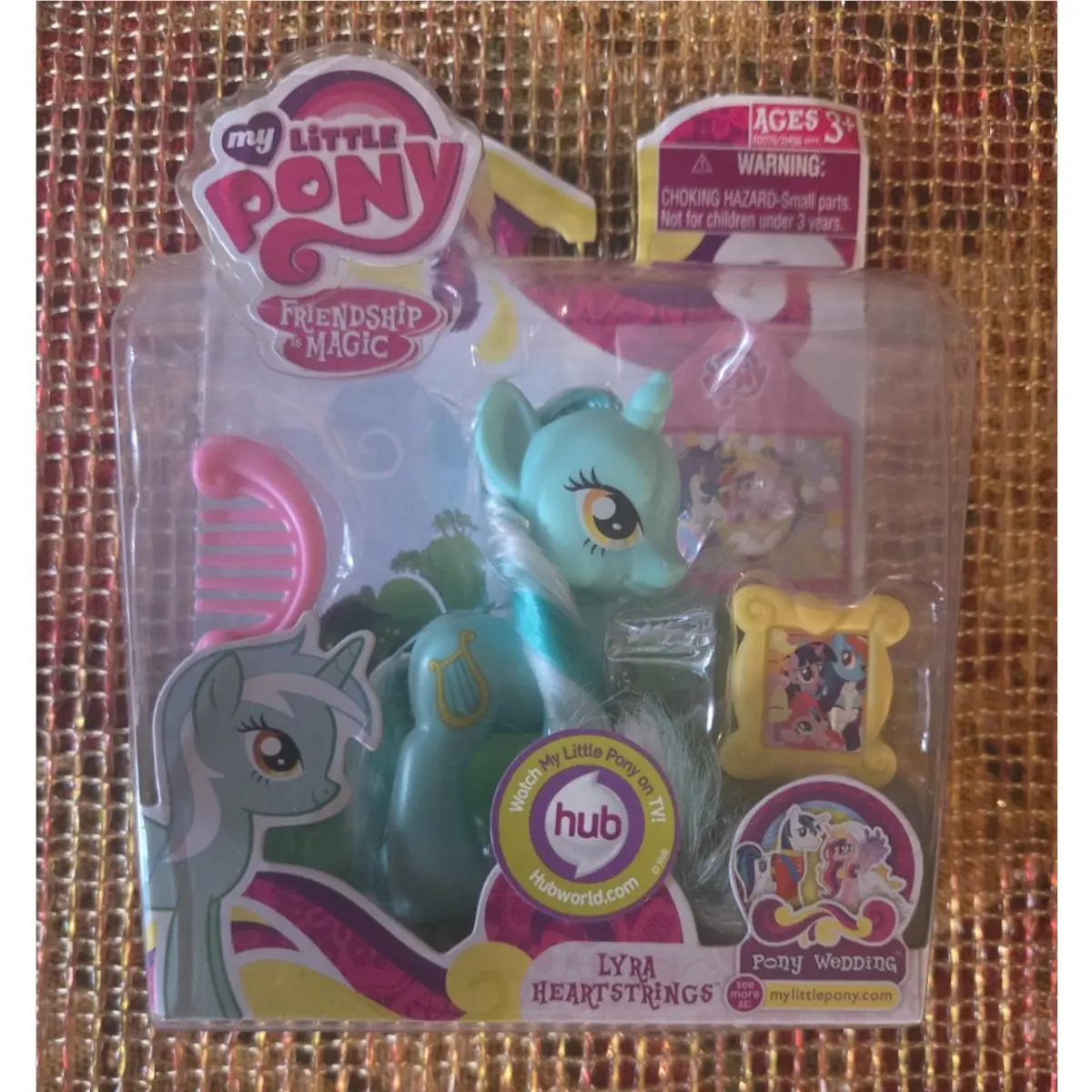 My Little Pony G4 Lyra Heartstrings Brushable Figure 2011 Wedding Hasbro Rare
