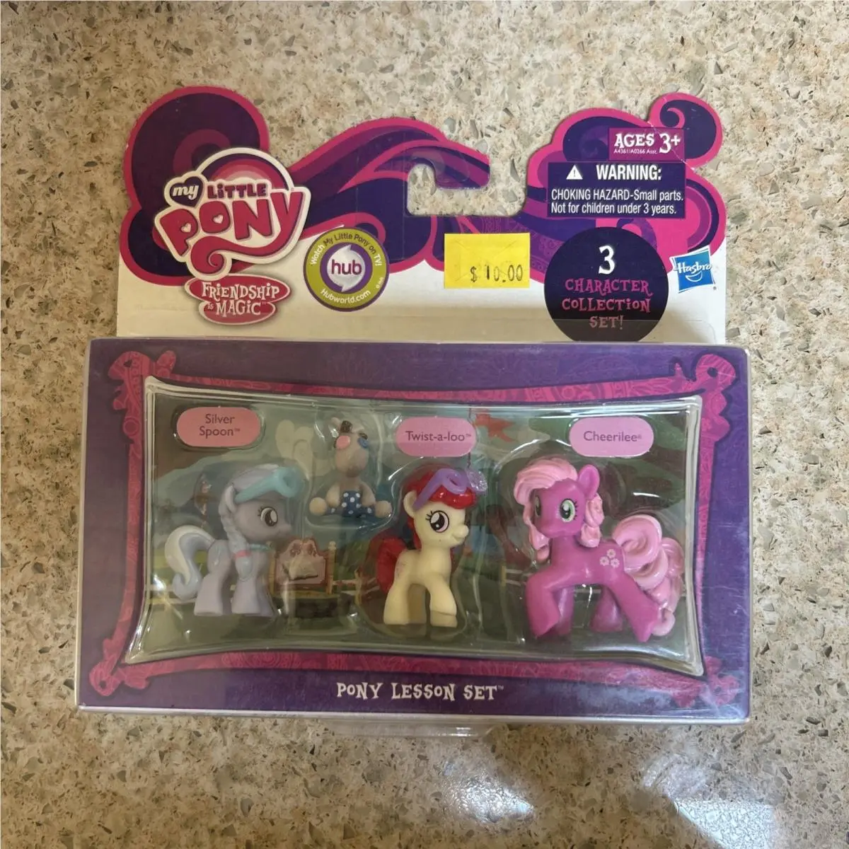 My Little Pony Pony Lesson Set Silver Spoon Cheerilee Twist-a-loo Read
