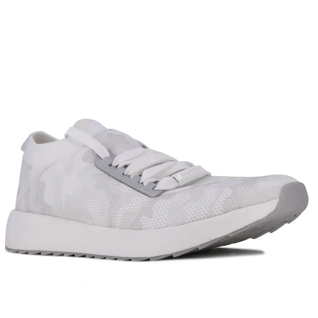 Nautica Women Fashion Sneaker Lace-up Jogger Running Shoe-zyla-white Camo Mesh