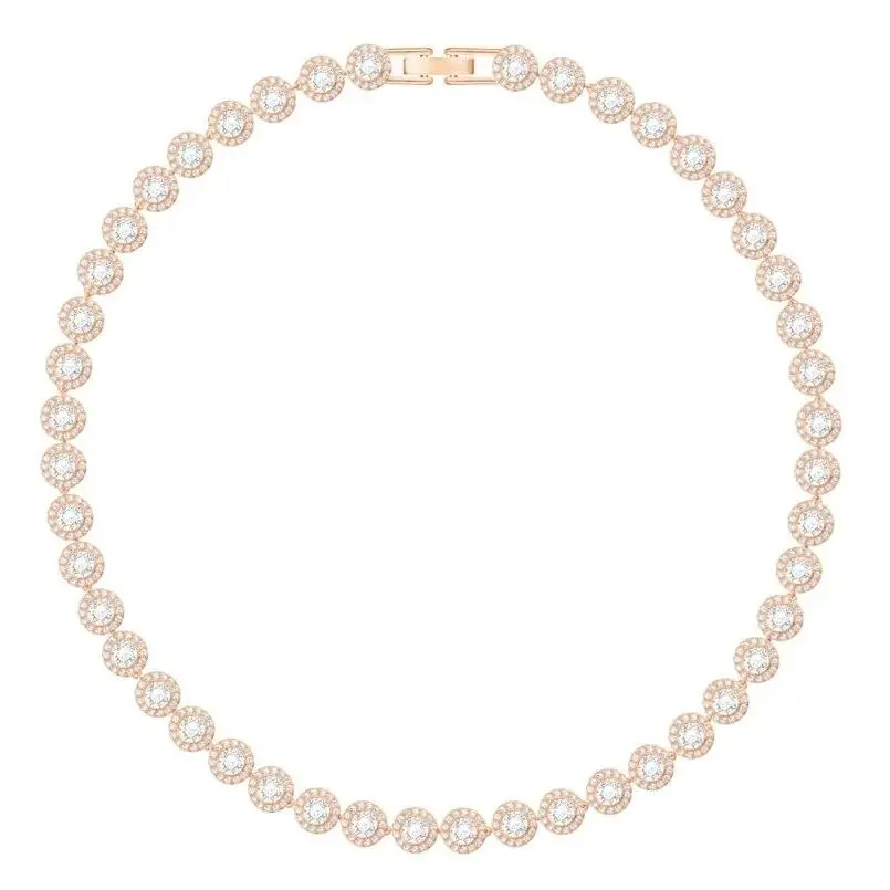 Angelic Necklace - White - Rose Gold Plating - 5367845 by Swarovski