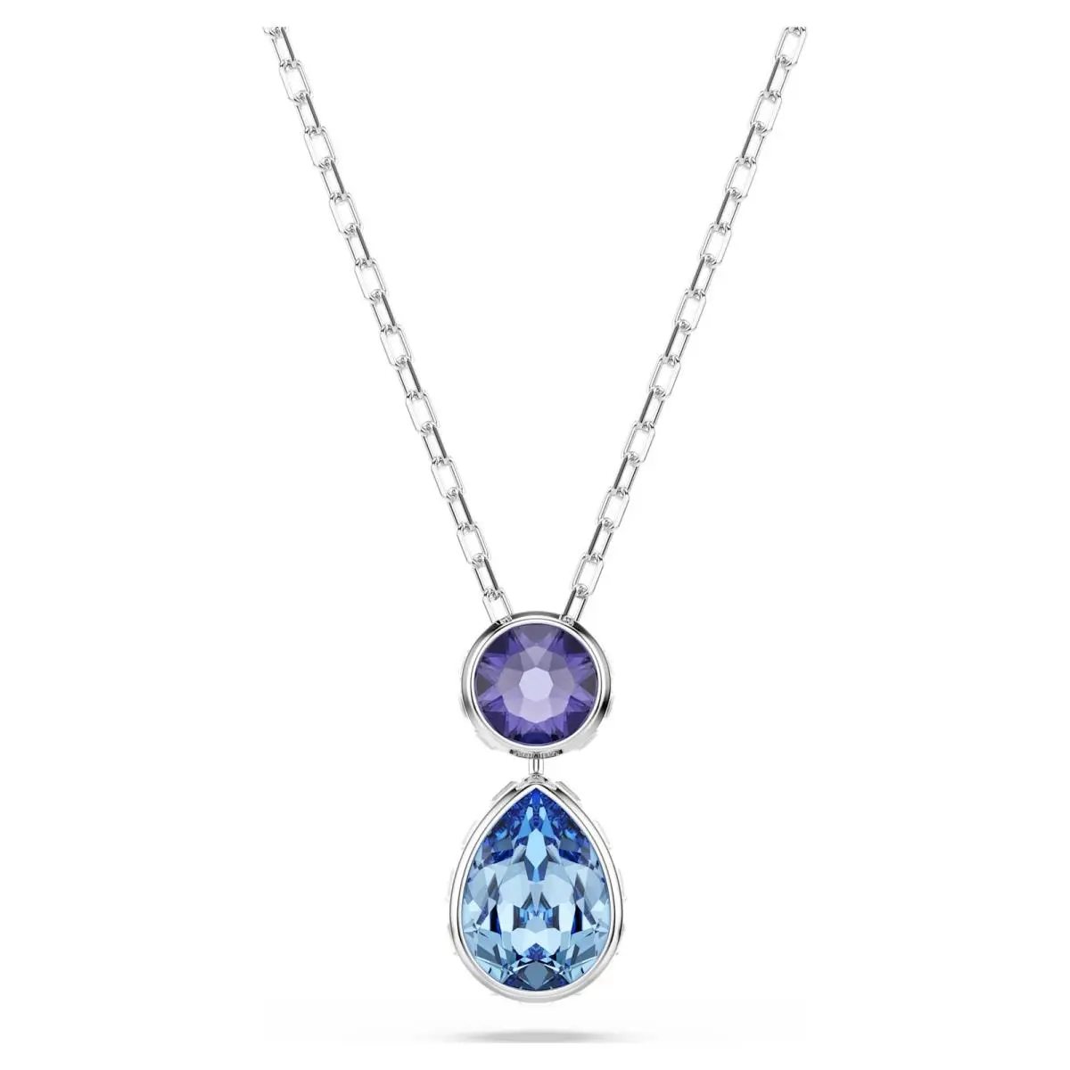 Chroma Pendant Mixed Cuts Multicolored Rhodium Plated 5738473 by Swarovski