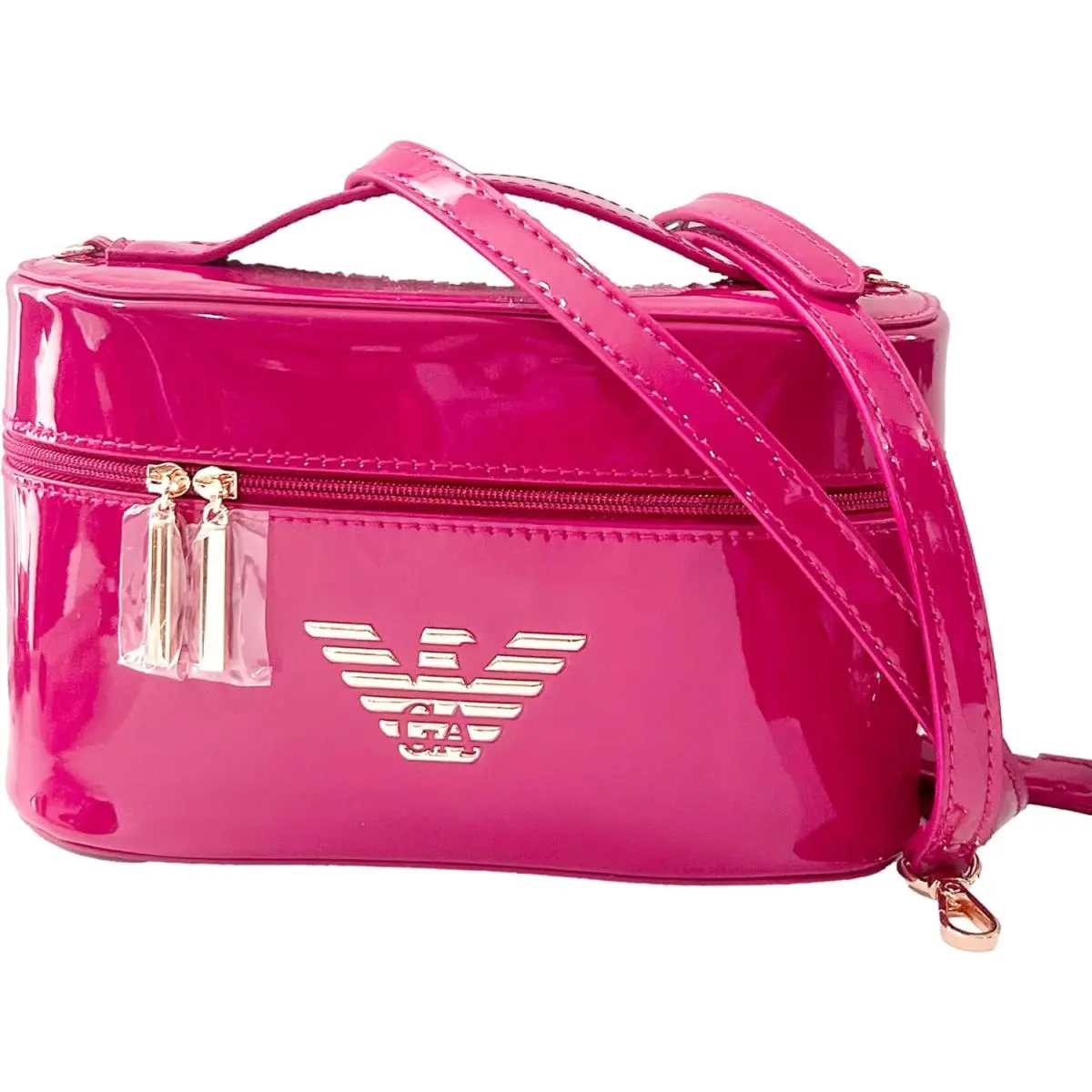 Giorgio Armani Pink Power OF You Jelly Vanity Cosmetic Pouch Makeup Crossbody Pl