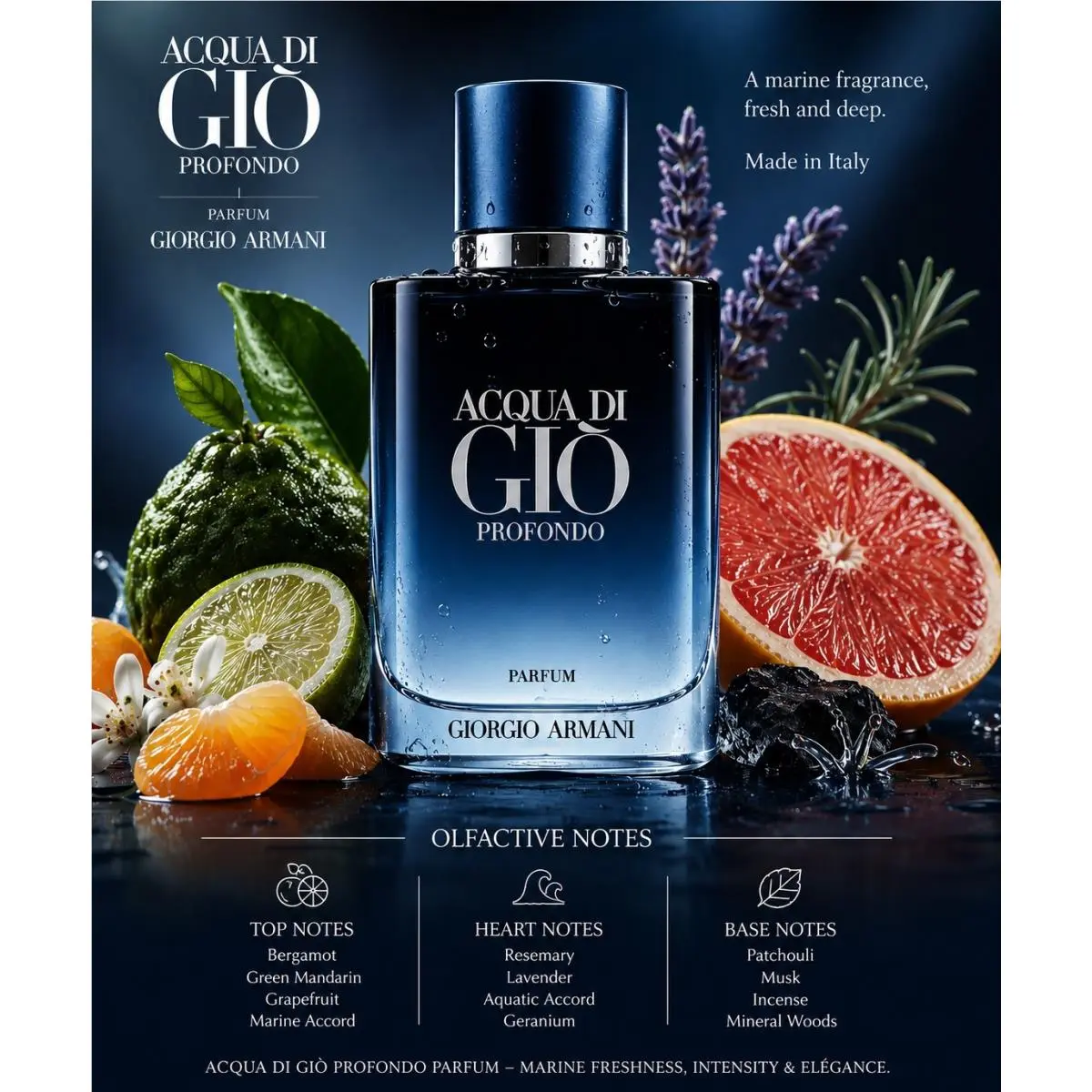 Acqua Di Giò Profondo Parfum by Giorgio Armani 100ml /
