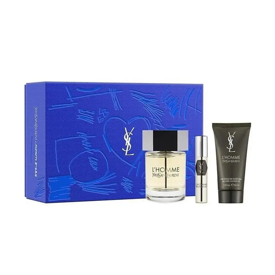 Yves Saint Laurent Ysl L`homme 3Pcs Edt Gift Set For Men