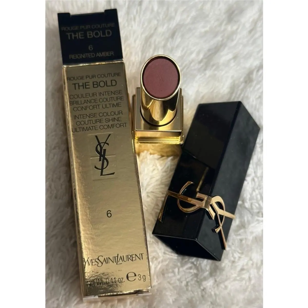 Yves Saint Laurent Ysl Rouge Pur Couture The Bold Lipstick 6 Reignited Amber 0.11 oz/3g