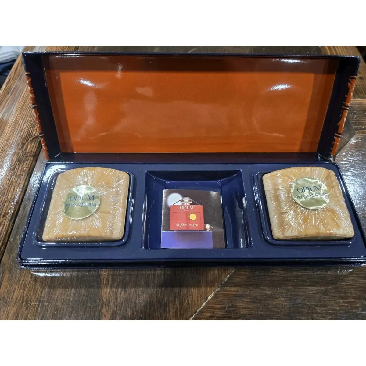 Lot Of 2 Vintage Ysl Opium Perfumed Soap 3.5oz/100g In Case by Yves Saint Laurent