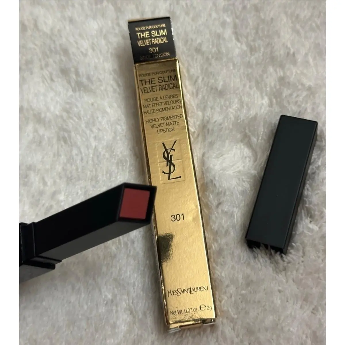 Yves Saint Laurent Ysl Limited Edition Slim Velvet Radical Matte Lipstick 301 Tension 0.07oz