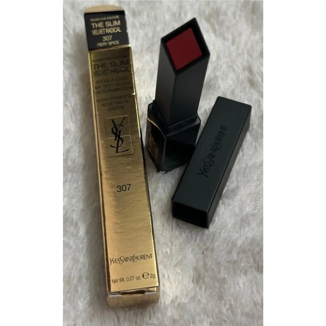 Yves Saint Laurent Ysl Limited Edition Slim Velvet Radical Matte Lipstick 307 Fiery Spice 0.07oz/2g