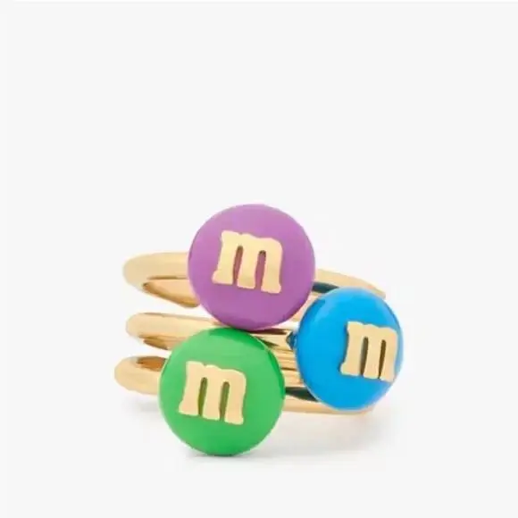M M`s X Stacking Ring Set. Size 6 by Kate Spade