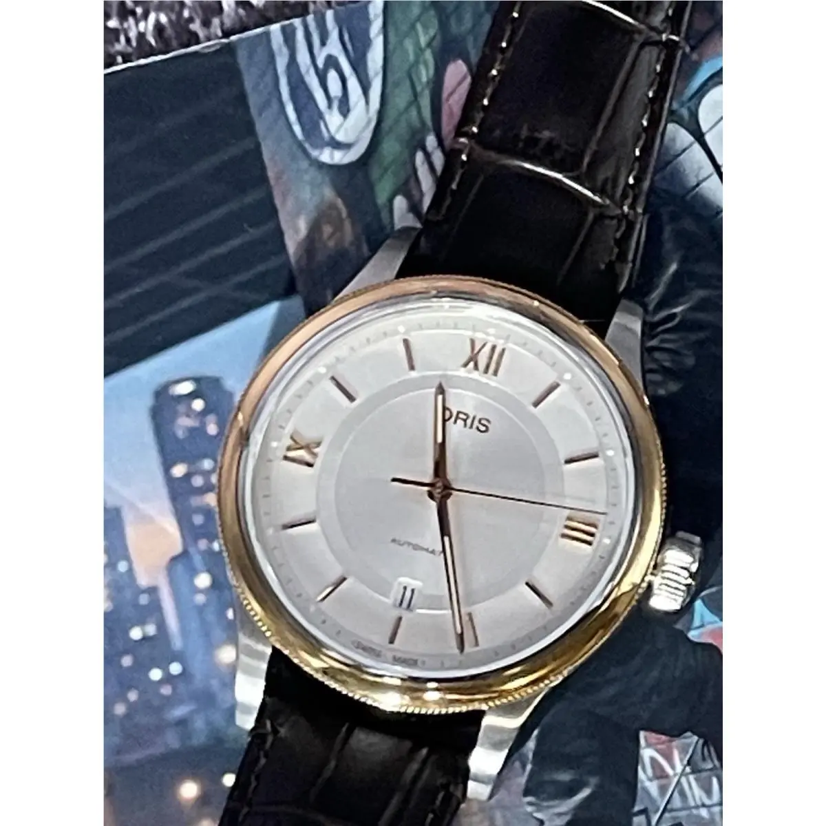 Classic Date 42mm Two-tone Rose Gold Automatic Men`s Watch 01 733 7719 4371 by Oris