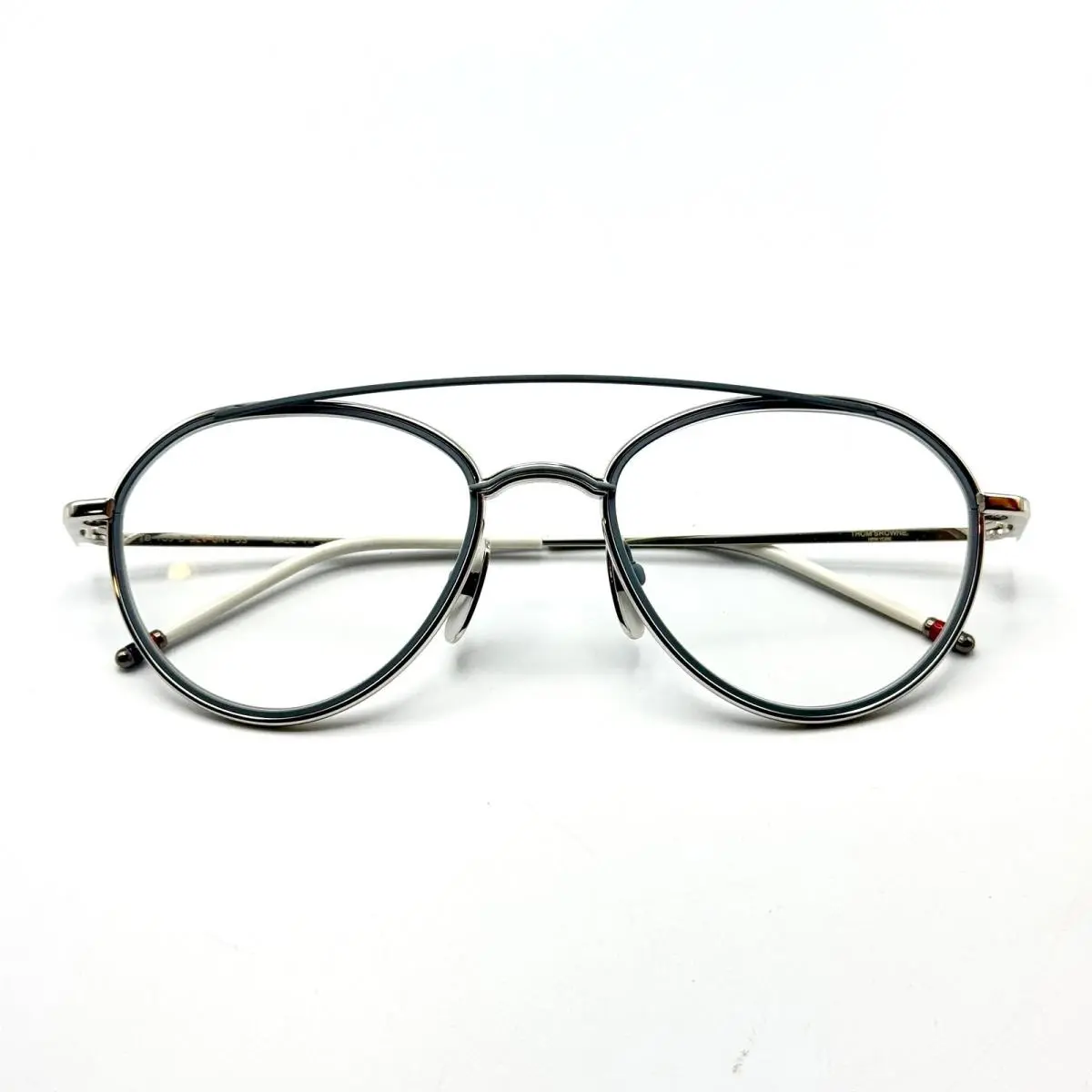 Thom Browne Eyeglasses Frame TB-109-B Silver Gray Titanium Frame 53-20-141