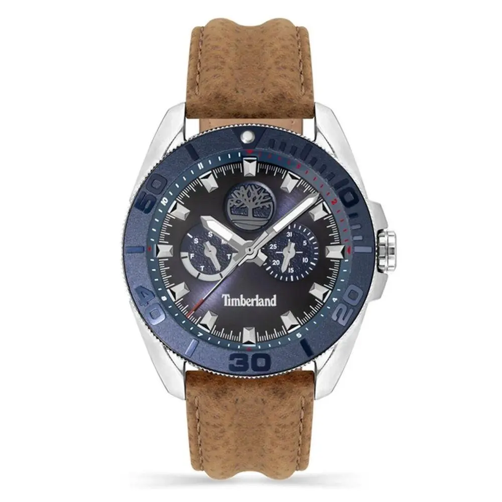 Brown Leather Dress Watch by Timberland