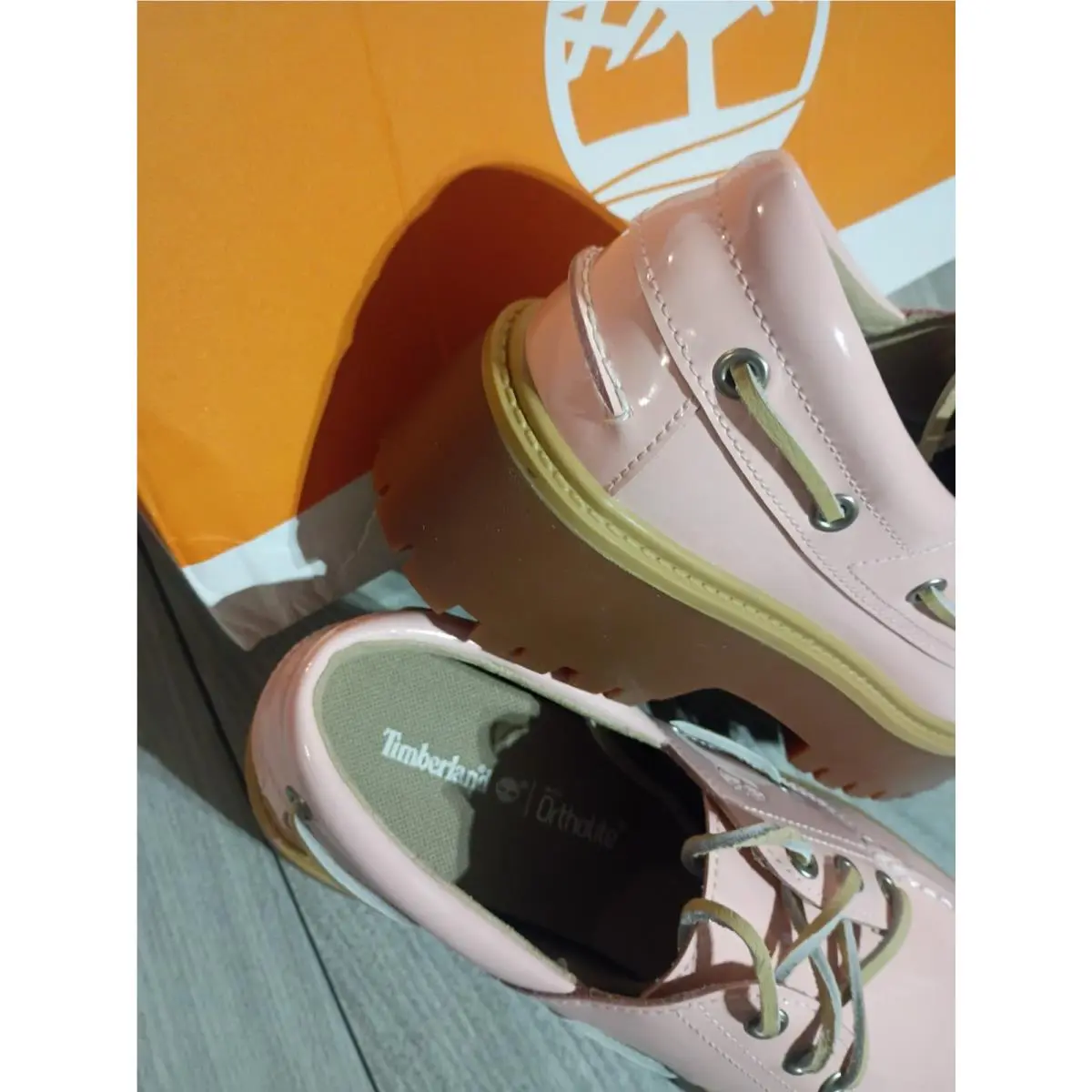 Timberland shoes - stone street pink patent leather - Pink 8