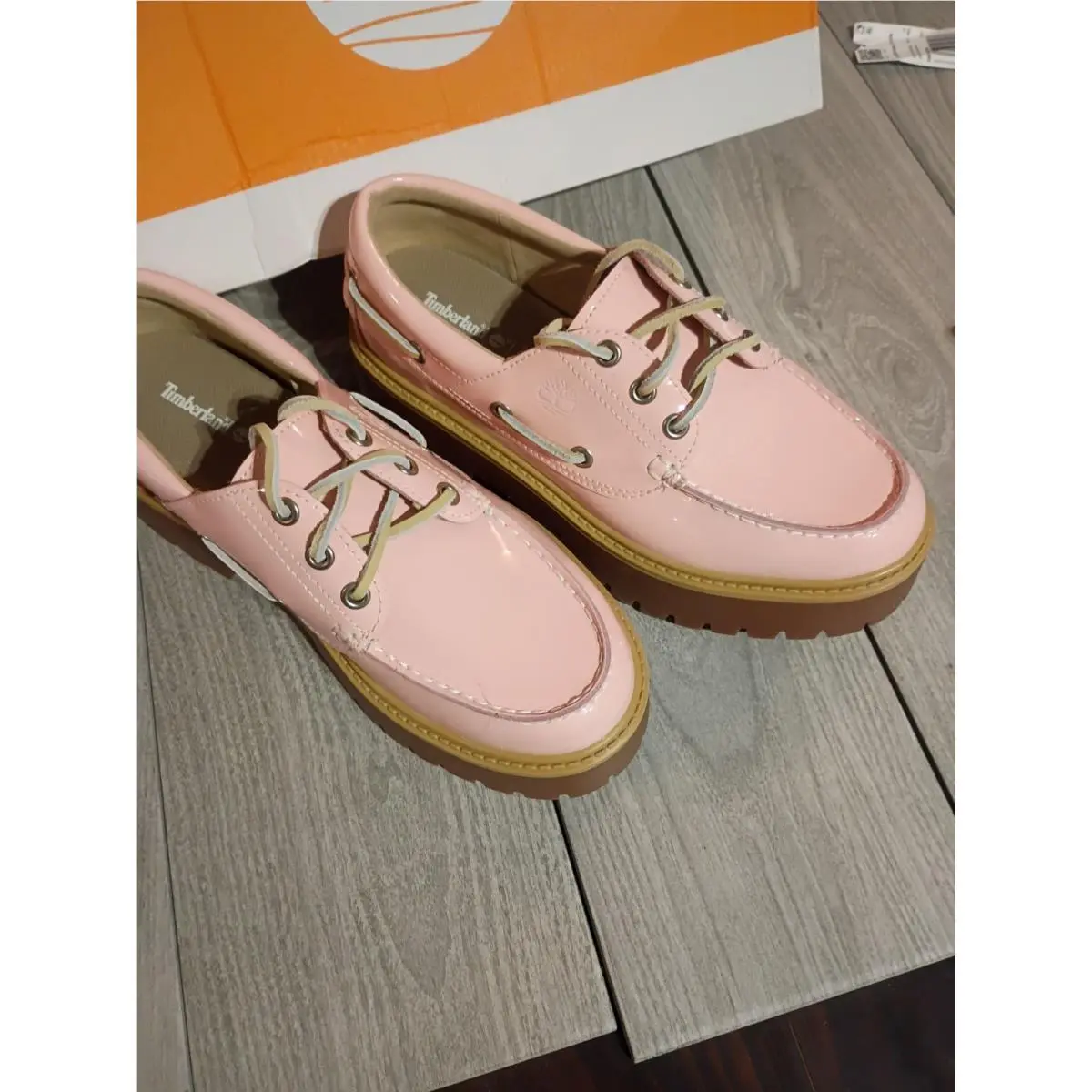 Timberland shoes - stone street pink patent leather - Pink 9