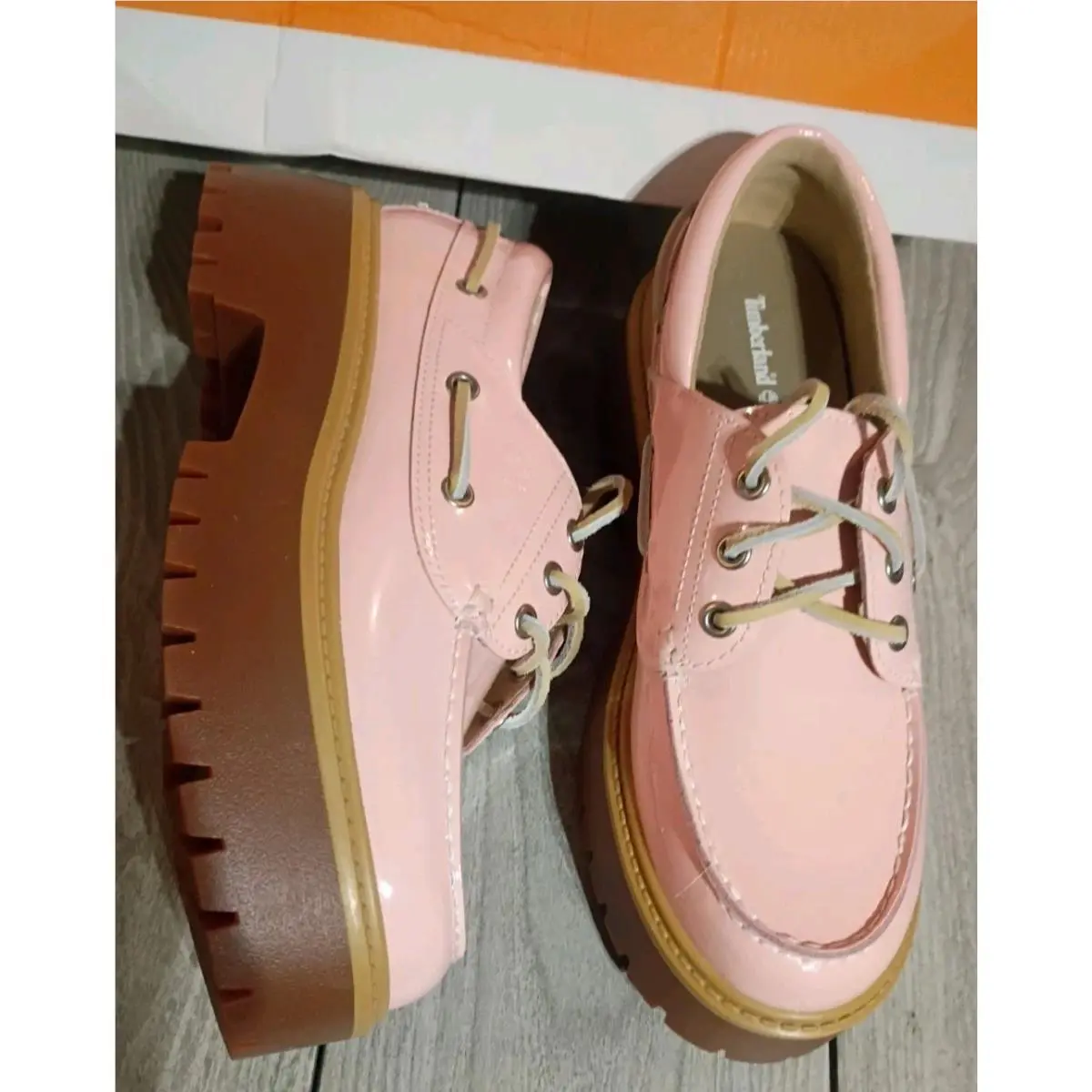 Timberland shoes - stone street pink patent leather - Pink 4