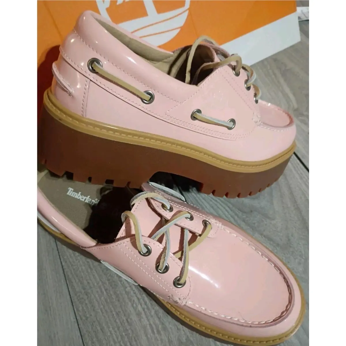 Timberland shoes - stone street pink patent leather - Pink 6