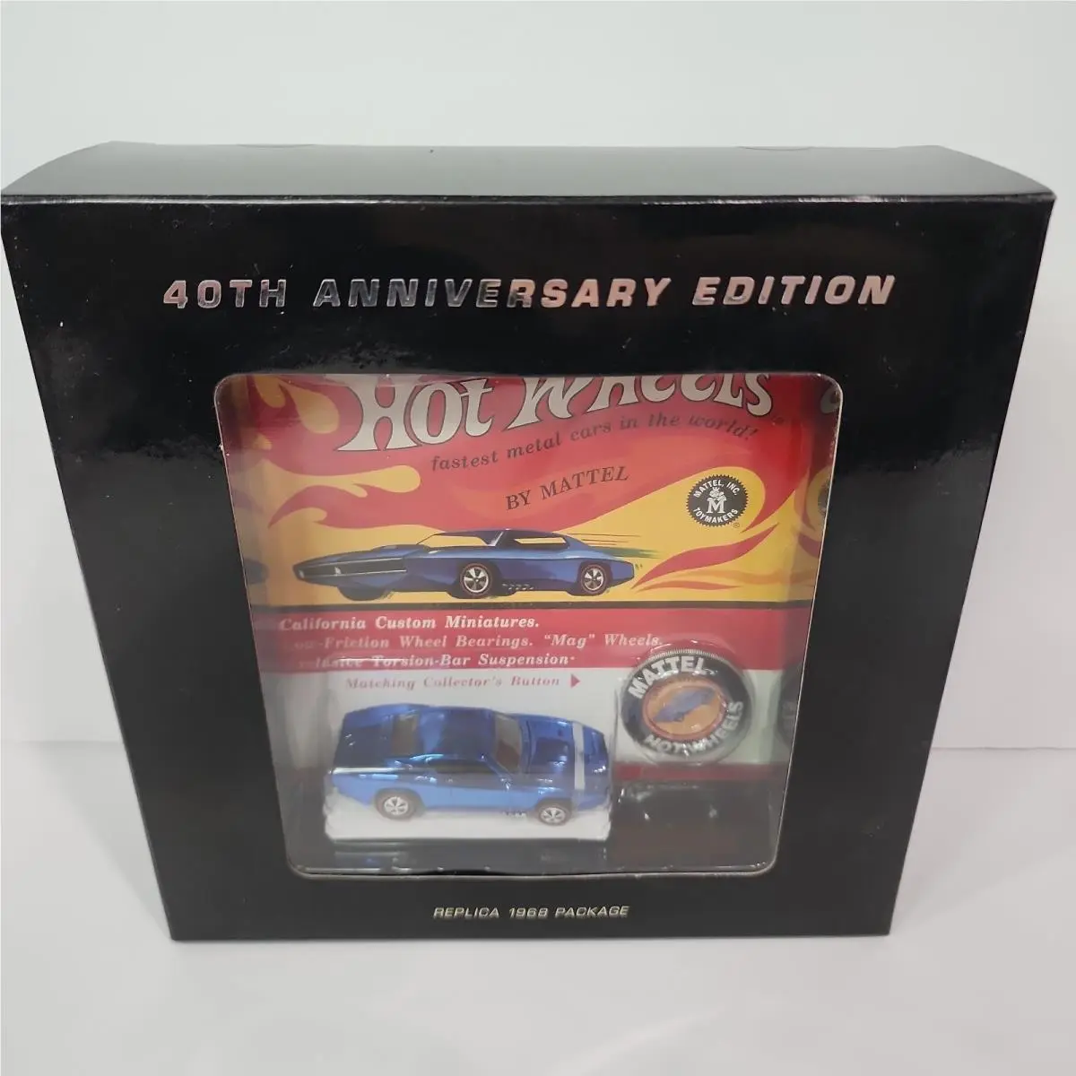 2008 Hot Wheels 40th Anniversary Edition Misb 1968 Package Custom Otto