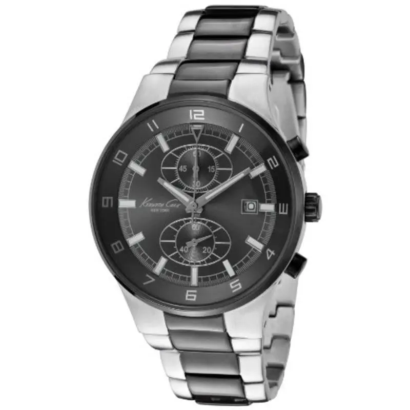 NY Sport Chronograph Date Two-tone St.steel Men`s Watch KC9088 by Kenneth Cole