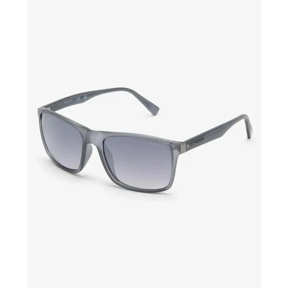 KC00013 Dark Gray Square Sunglasses Plastic Frame 57-18-145 by Kenneth Cole