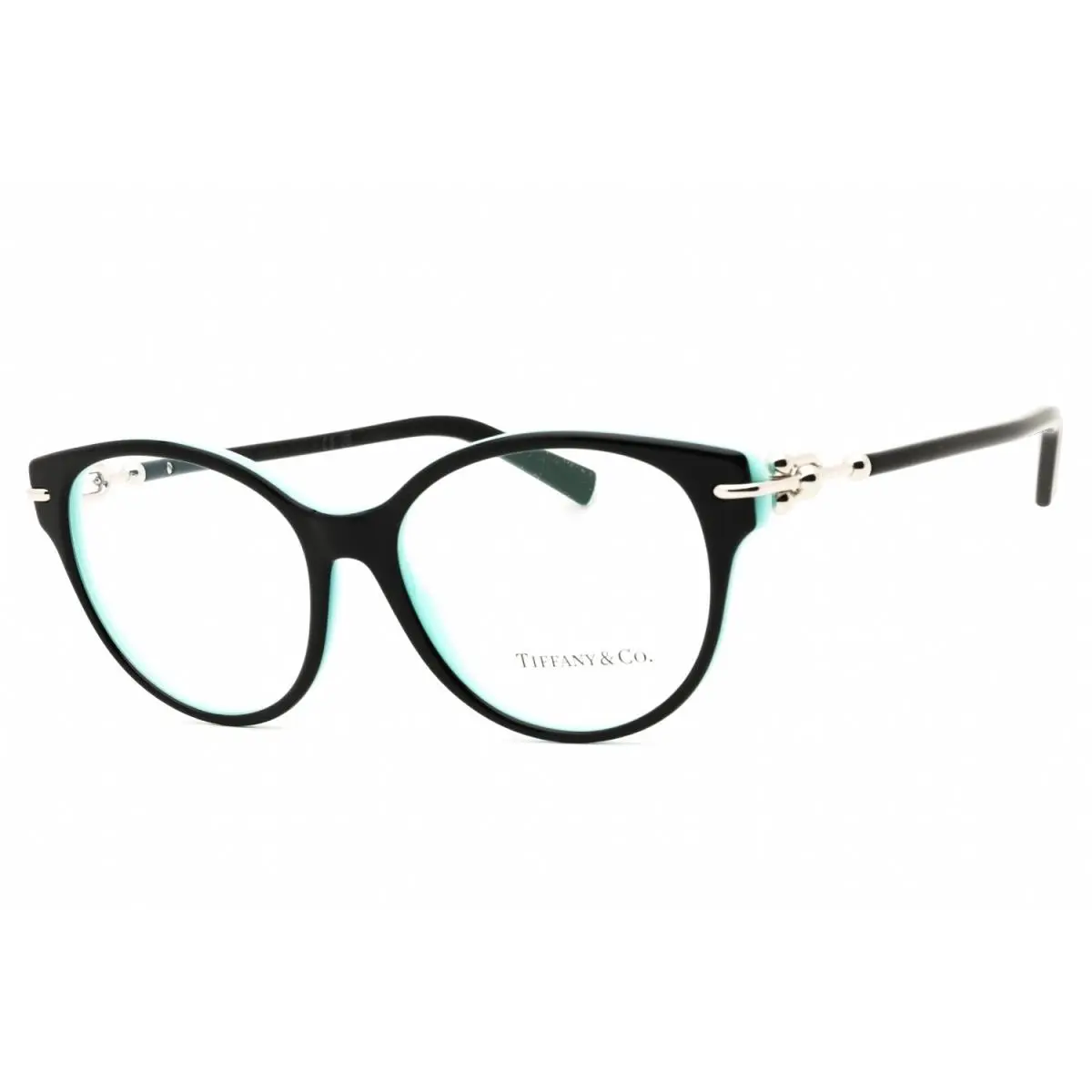 Tiffany TF2289 8055 Eyeglasses Black On Tiffany Blue Frame 53mm