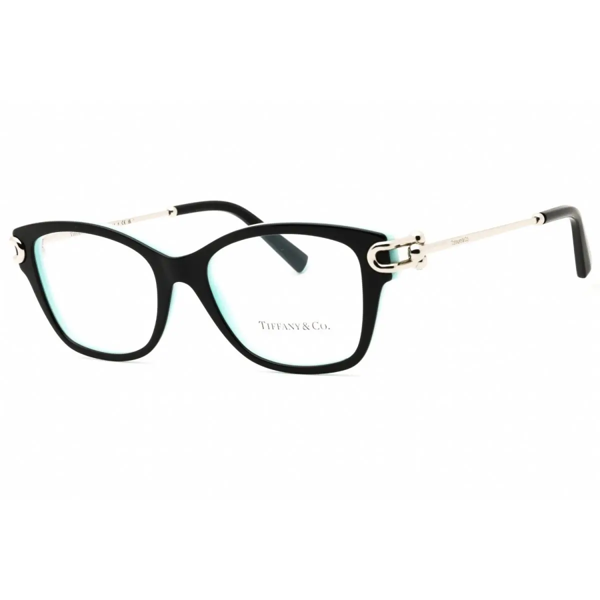 Tiffany TF2266 8055 Eyeglasses Black On Tiffany Blue Frame 51mm