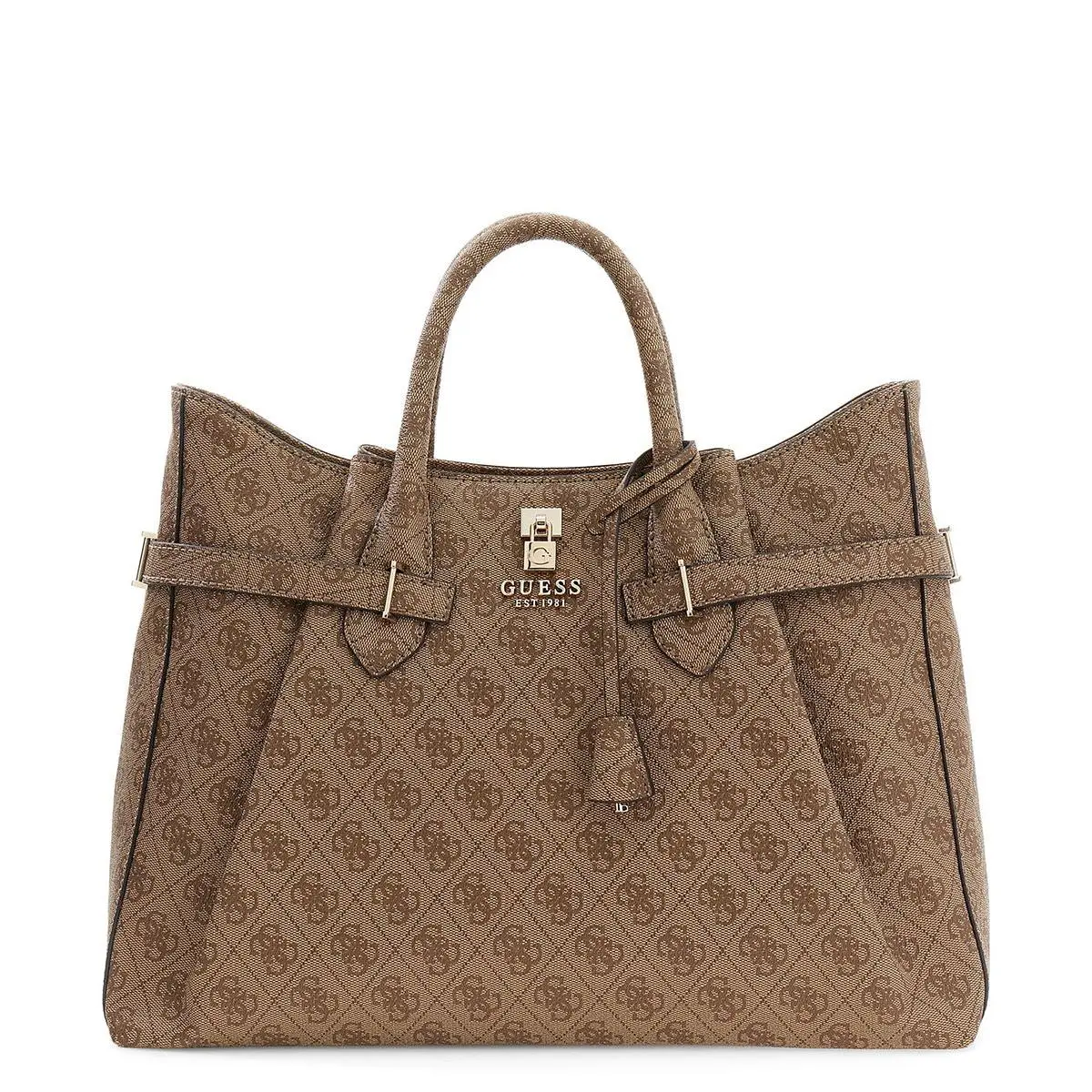 Guess Yesba Logo Hand Womens Bag In Lattee