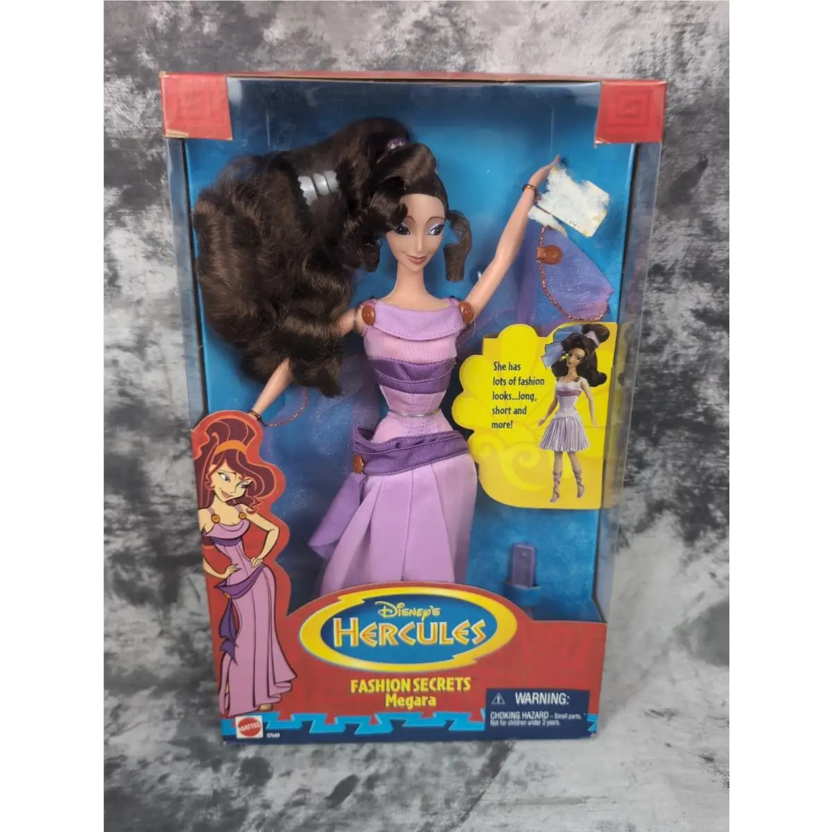 Hercules Fashion Secrets Megara Doll 17149 Mattel Disney Vintage 1996