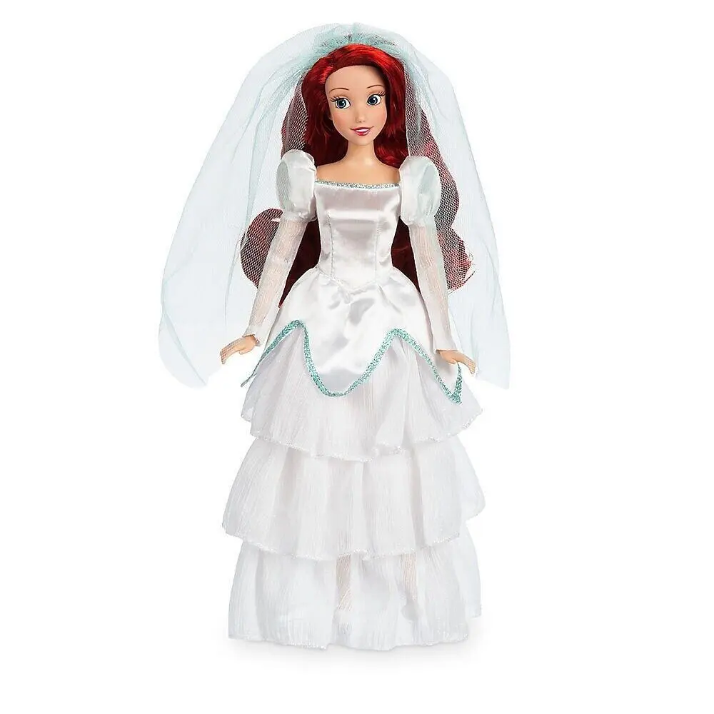 2017 Disney Store Classic Ariel Wedding Doll 11.5” The Little Mermaid