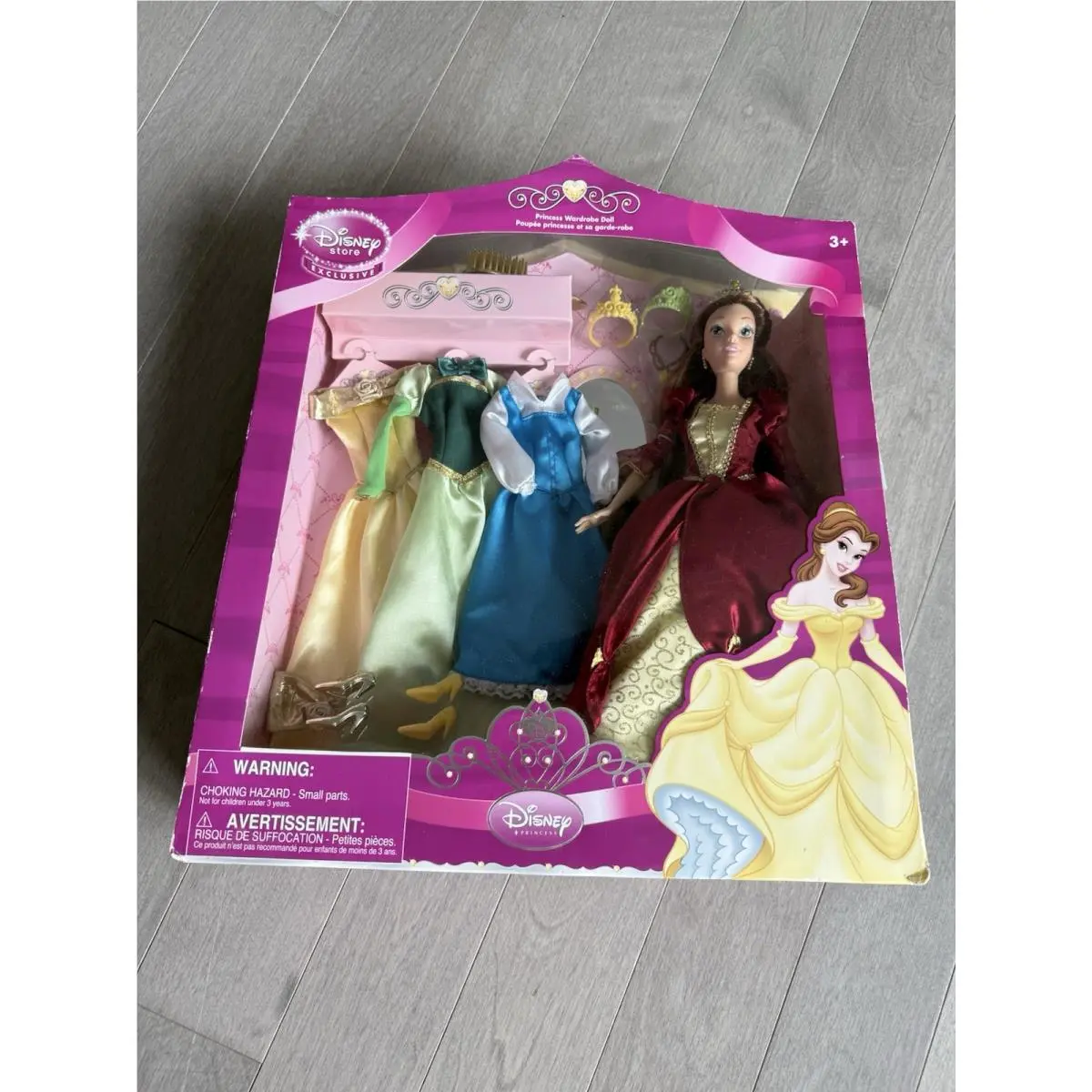 Disney Store Exclusive Belle Princess Wardrobe Doll Set