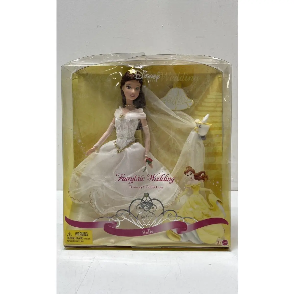 Mattel Disney Princess Fairytale Wedding Belle Doll 2008 Nrfb