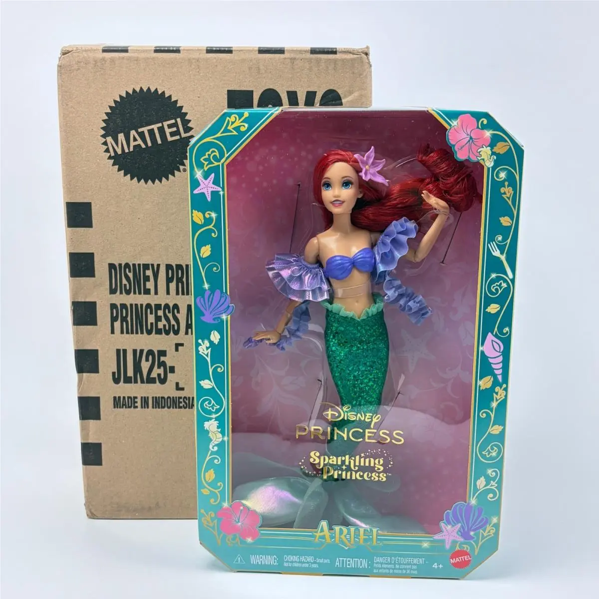Mattel Disney Princess Sparkling Princess Ariel Doll The Little Mermaid